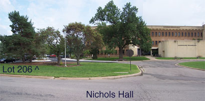 Nichols Hall parking lot
